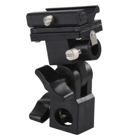 2pcs Universal Camera Adjustable Flash Mount Hot Shoe Reflective Umbrella Holder
