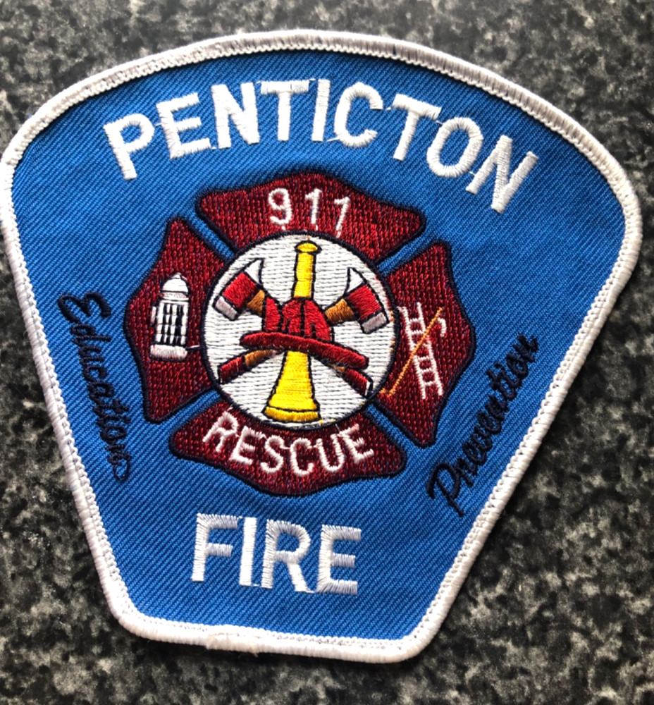 RARE Penticton Canada Fire 911 Rescue Patch - dress uniform patch