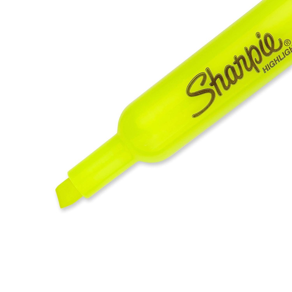 Sharpie Accent Tank Highlighters, Chisel Tip, Fluorescent 8-Pack, Yellow