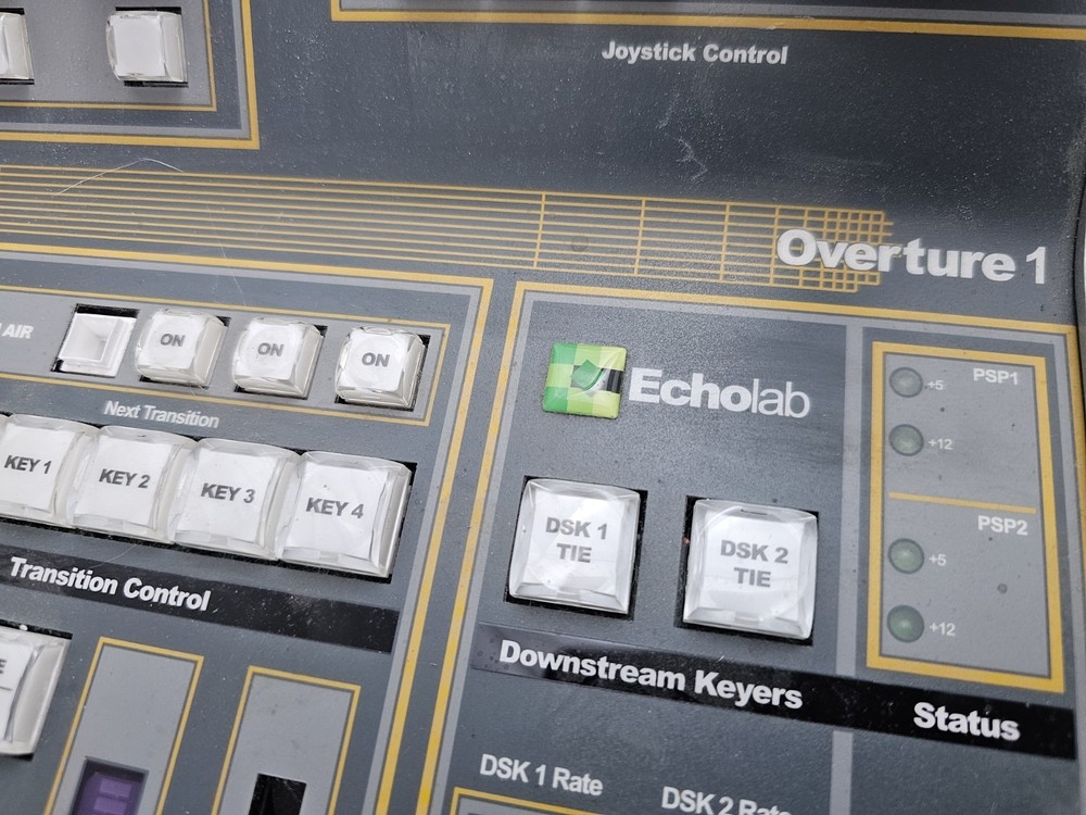 ECHOLAB OVERTURE SD VIDEO PRODUCTION SWITCHER SYSTEM CONTROL & INFORMATION GUIDE