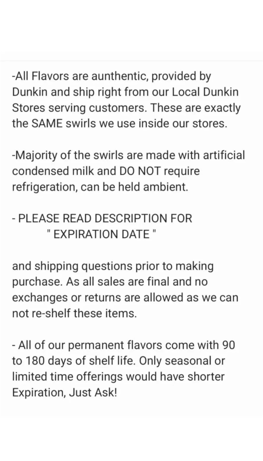 Dunkin COOKIE BUTTER Syrup 64fl Oz, EXP MARCH 2026