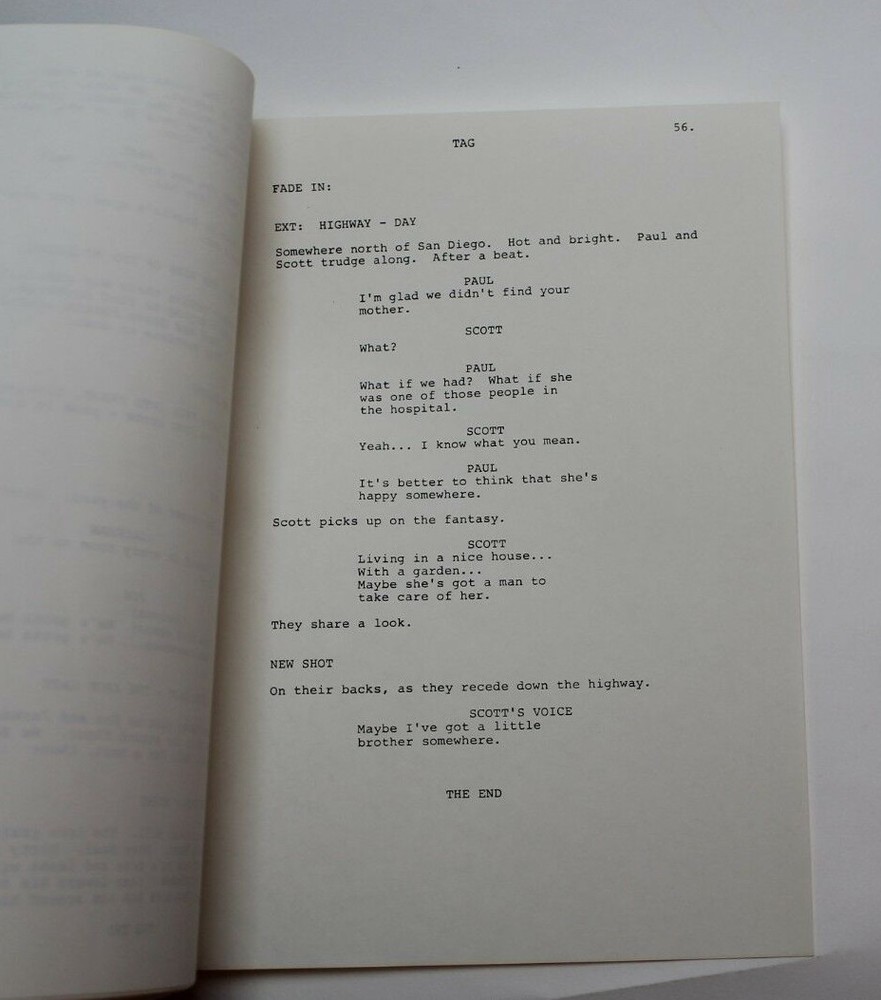 STARMAN / Randall Wallace, 1986 alien Sci Fi TV Script "Secrets" Robert Hays