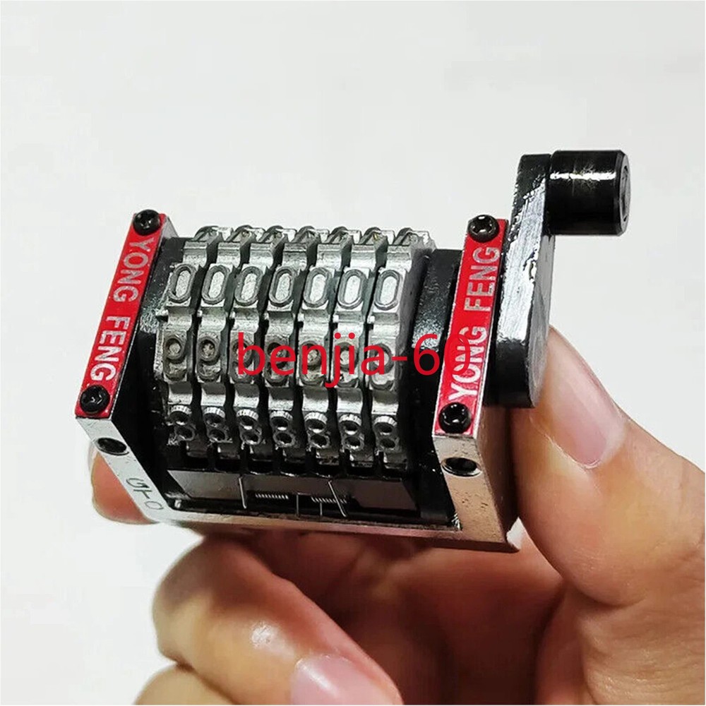 7 Digits Mini Numbering Machine Horizontal Backward For Printing Machine GTO