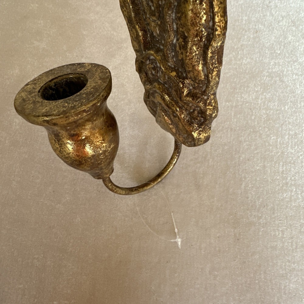 Antique Gold Metal Wall Sconce