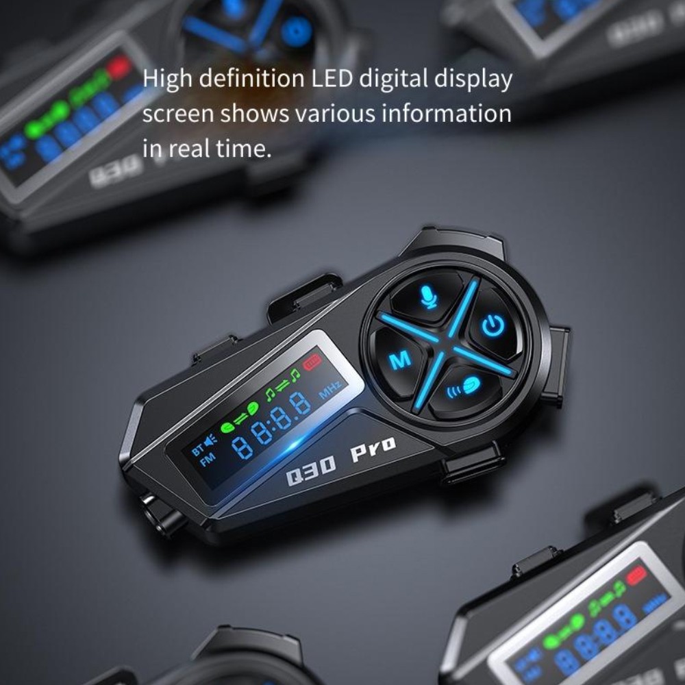 Headphones For Motorcycle Bluetooth soft Microphone Q30pro