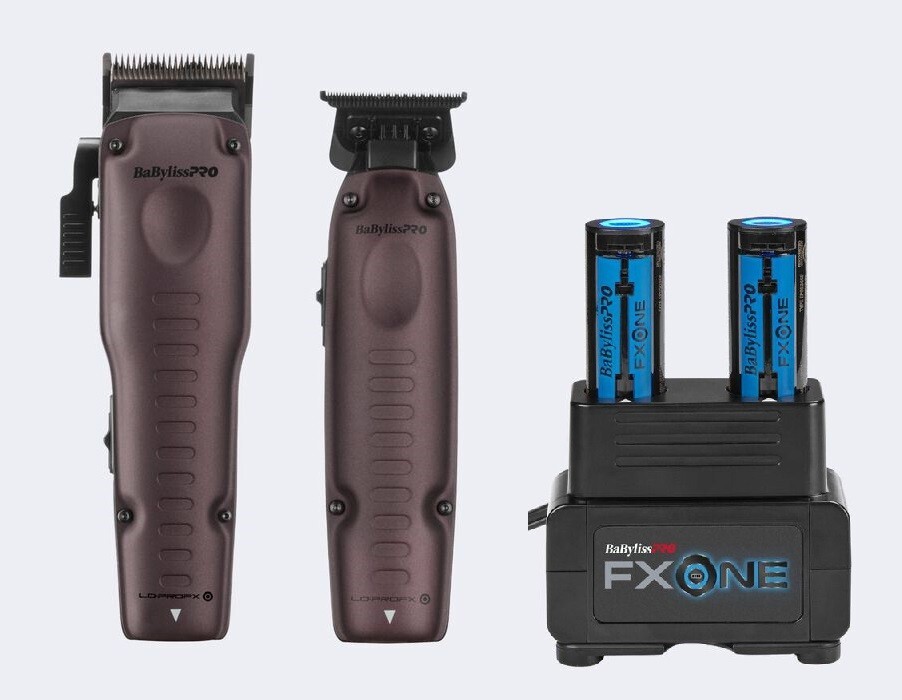 BaByliss PRO Nightfall FXONE LO-PRO FX Clipper & Outlining Trimmer + BATTERIES