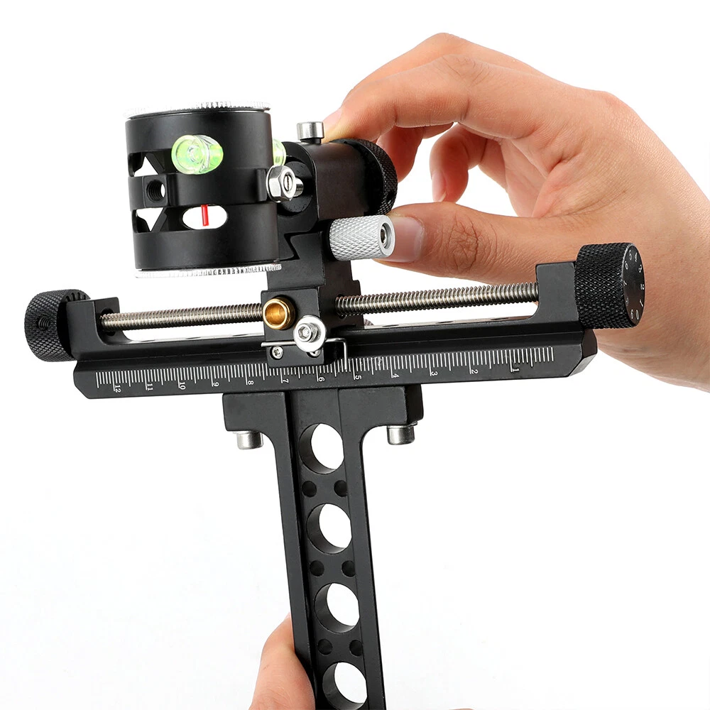 4X Lens Sight Archery Compound Bow 1 Pin 0.059" Micro Adjust Aluminum Shooting
