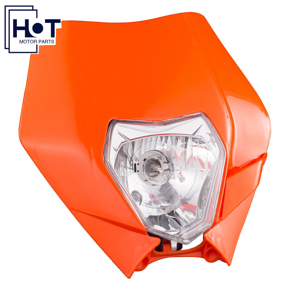 Orange Motocross Headlight For KTM EXC XC XCW SX SXF 125 250 300 350 400 450 500