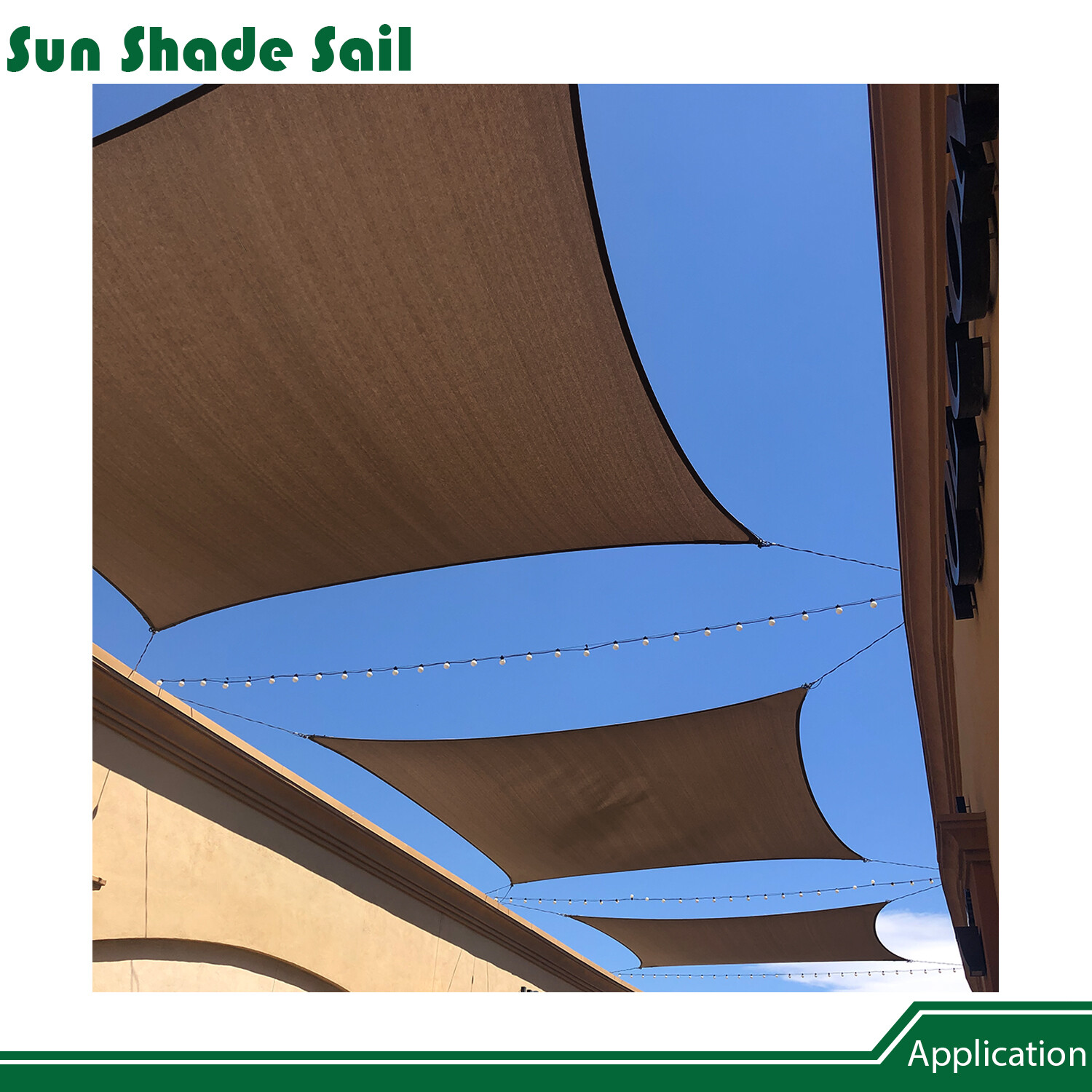 20'x20' Sun Shade Sail w/ Cable UV Block Backyard Deck Garden Pool Cover Outdoor