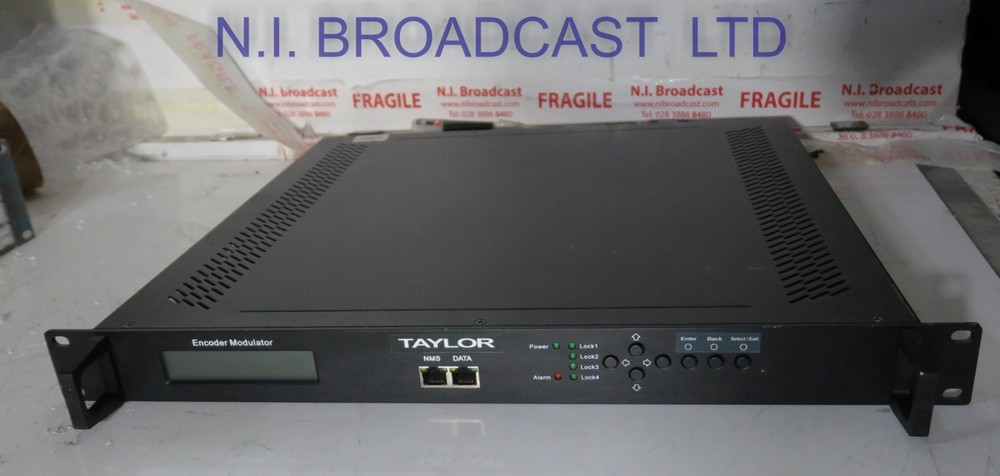 Taylor encoder modulator with 4x HDMI inputs, ASI in / out, RF in / out, mpeg4 e