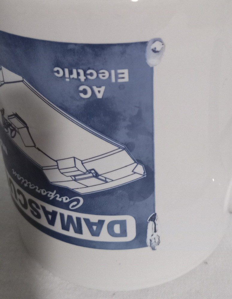 Damascus Coal Mining Machine 11oz Coffee Mug See Description