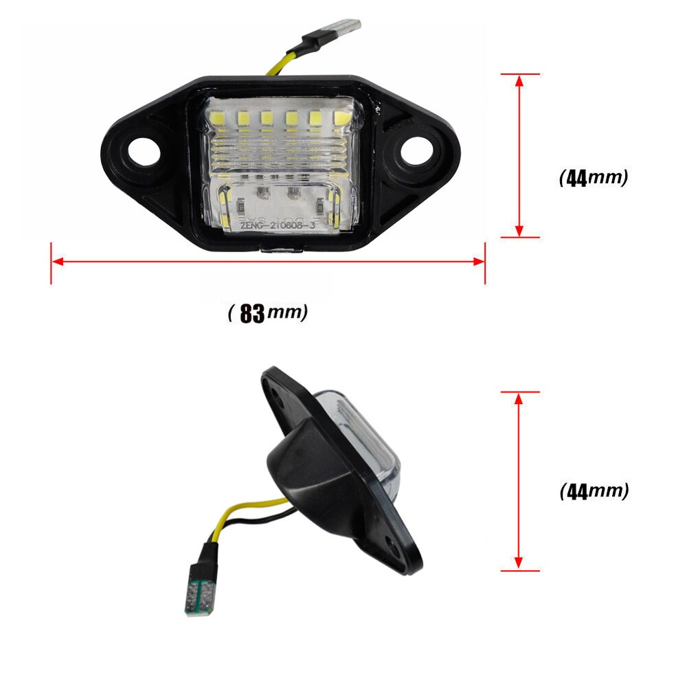 For Ford E150 E250 E350 E450 Econoline Van Bright White LED License Plate Light
