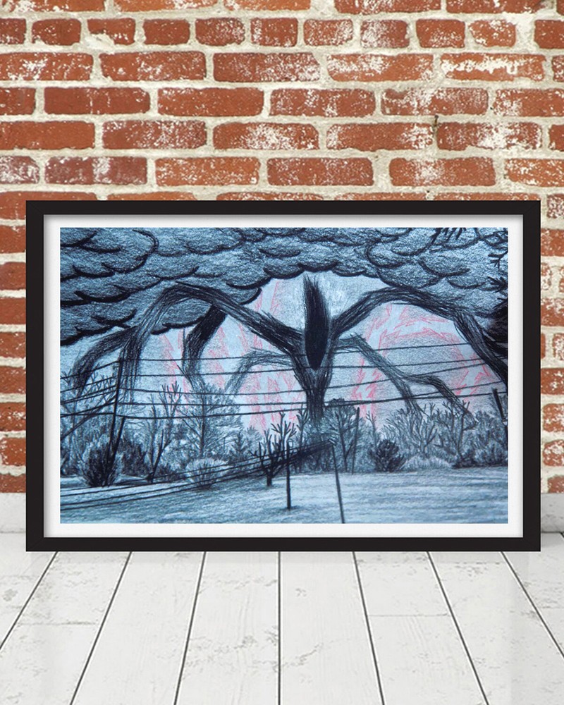 Stranger Things Will's Drawing Shadow Monster Upside Down Netflix Replica Prop