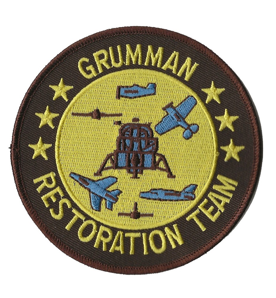 Grumman aircraft Restoration Team Apollo LEM patch lunar space program