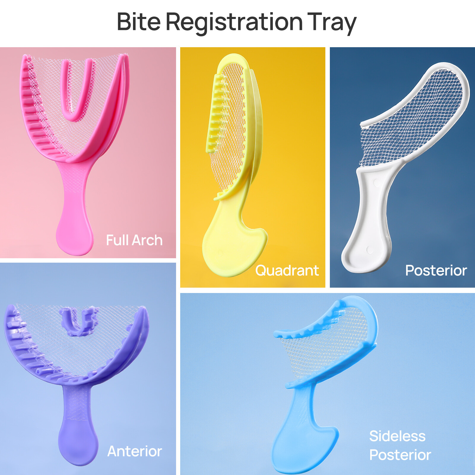 35/50Pcs JMU Dental Bite Registration Tray Disposable Dental Impression Trays