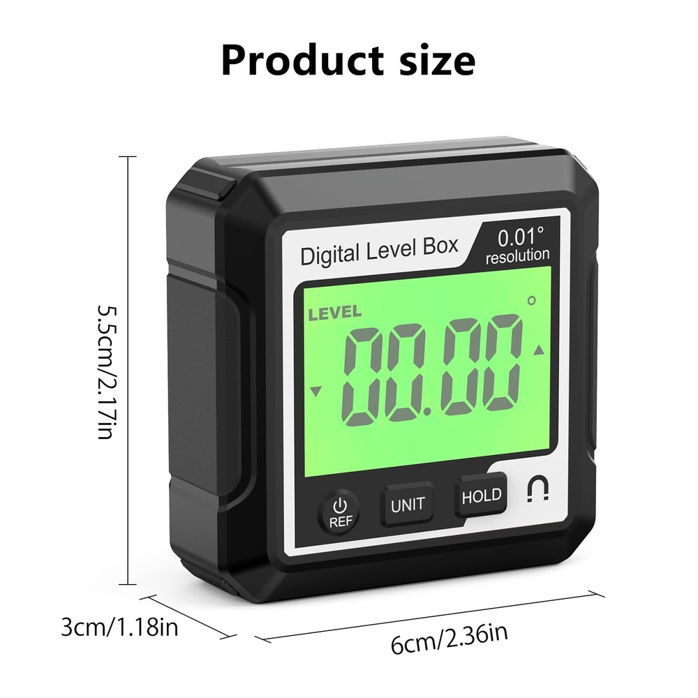Digital Angle Finder Magnetic Angle Gauge LCD Digital Level tool Protractor I...