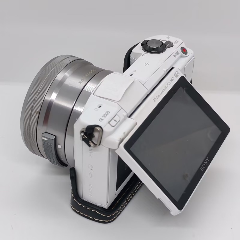 Leather Protect Half Case Grip strap for Sony Alpha A5000 A5100 Camera
