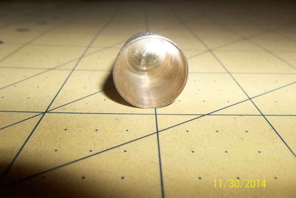 Antique Sterling Silver Simons Bros. Co. Thimble Shield 11