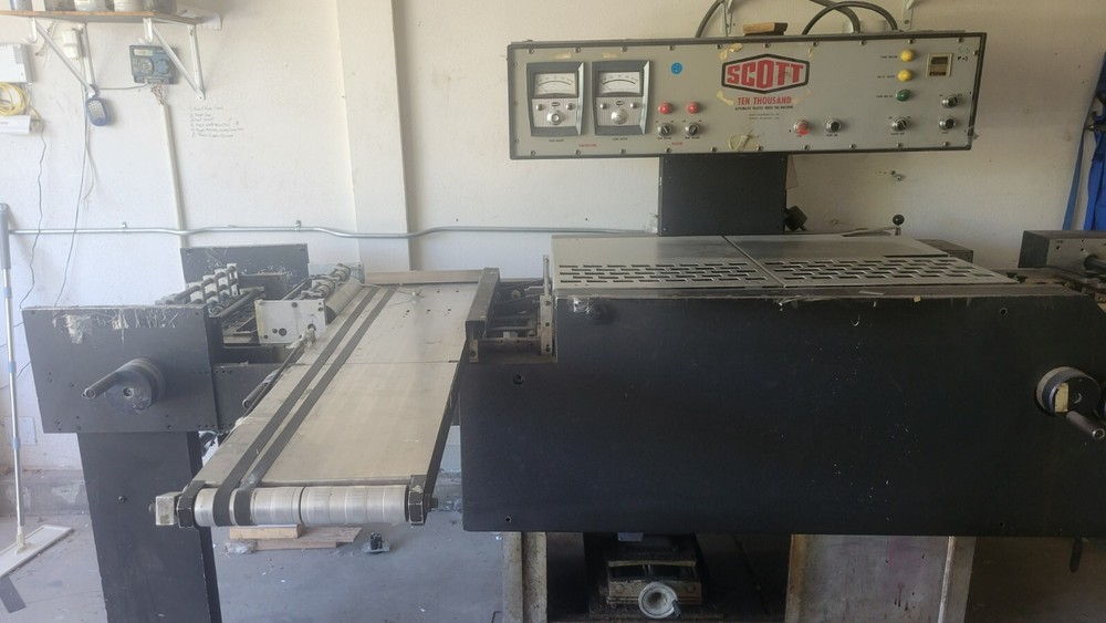 Scott 10000 Automated Plastic Index Tab Machine