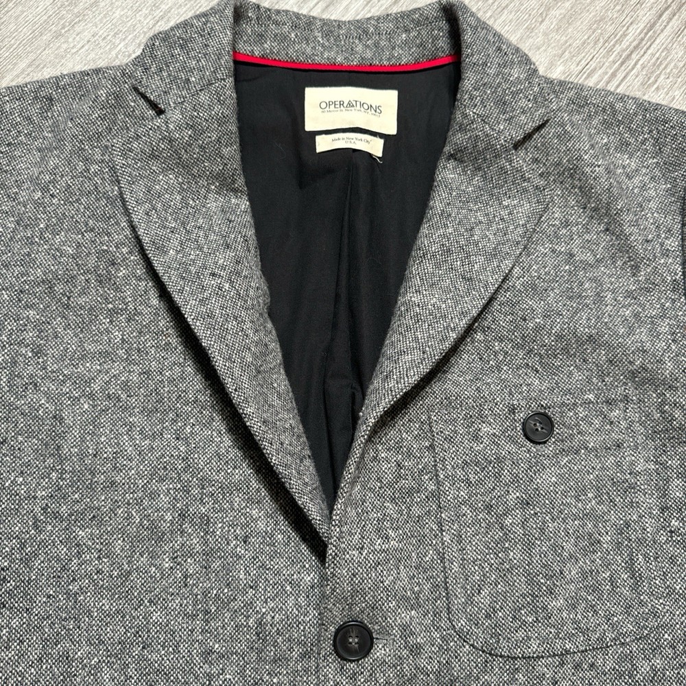 Men’s Operations NY Wool Blazer Large Jacket