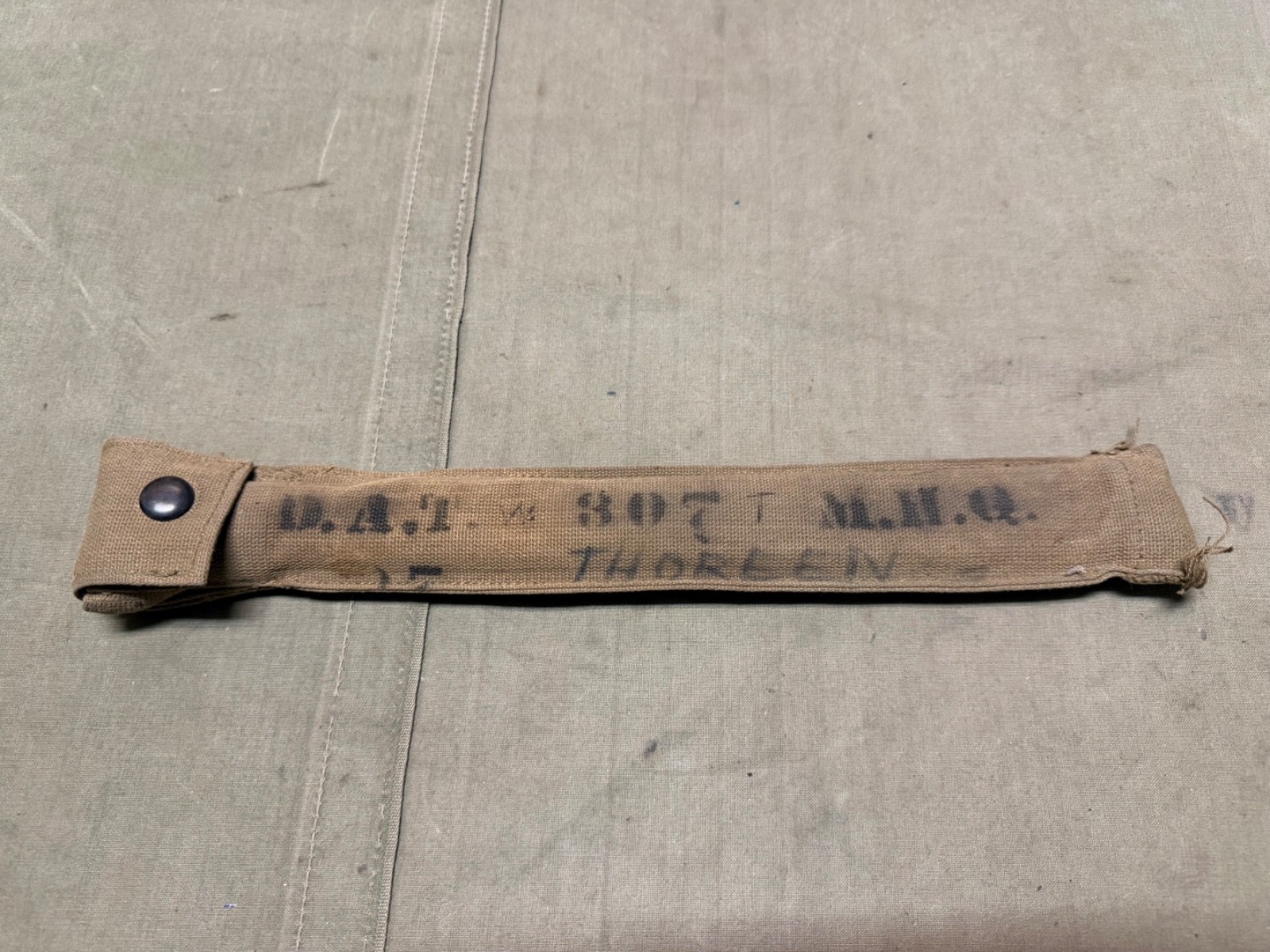 ORIGINAL WWI US ARMY M1917 RIFLE CLEANING ROD CARRY CASE & CLEANING ROD TOOL