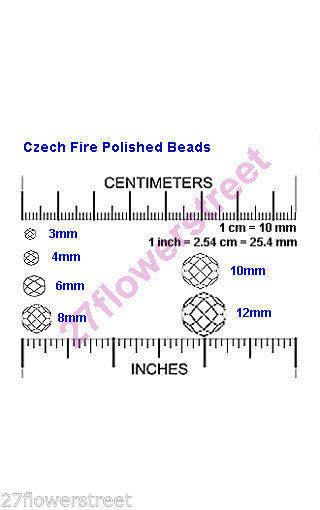 Czech Glass Fire Polished Round Faceted Beads Crystal Purple Lavender AB 3-8mm