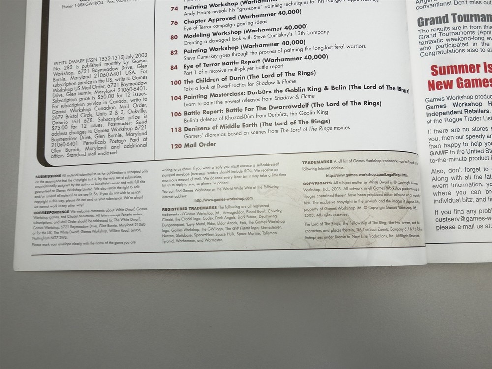 White Dwarf: #282 July 2003 (Games Workshop)