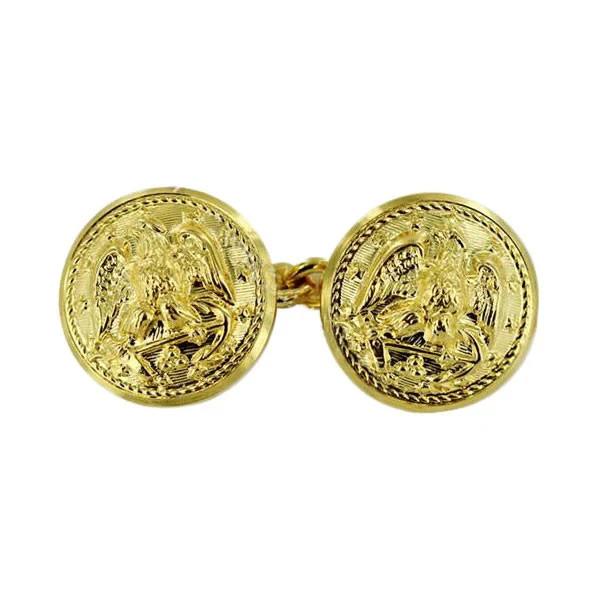 Navy Button Eye Back 28 Ligne