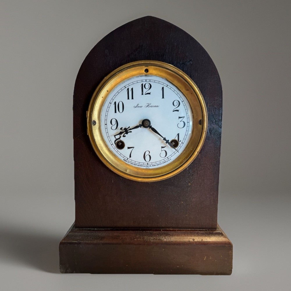 Antique New Haven Beehive Style Mantel Clock - “Aurora” Model