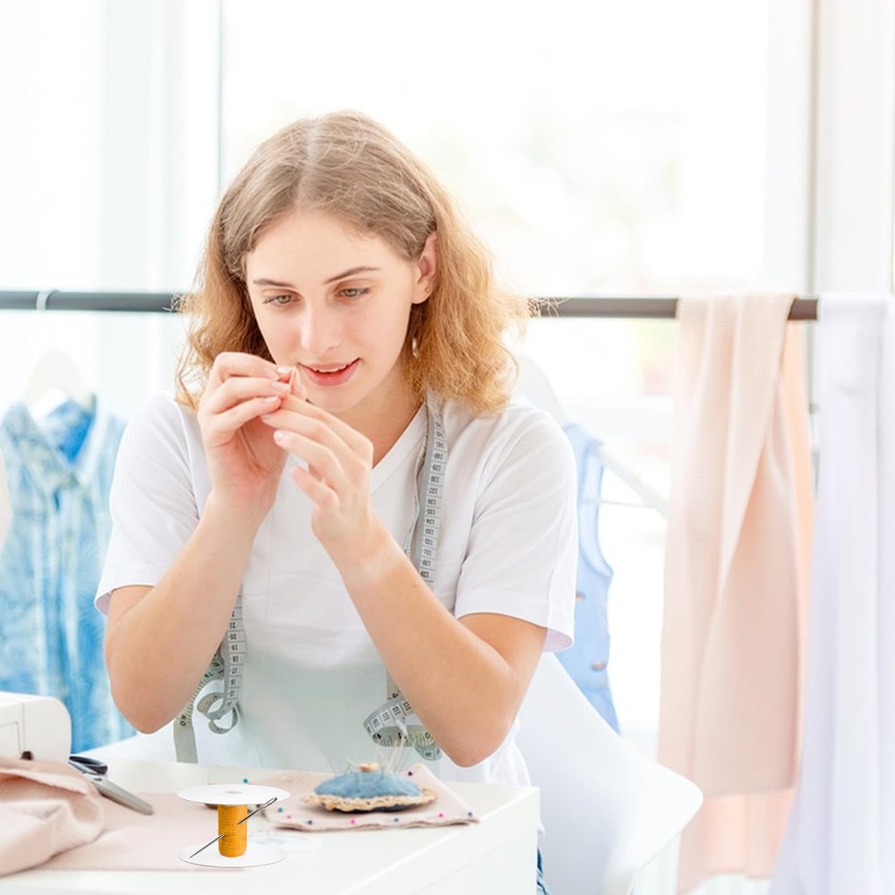 20 Sets Paper Sewing Spools Empty Paper Thread Spools 4 Sizes Removable Empty...