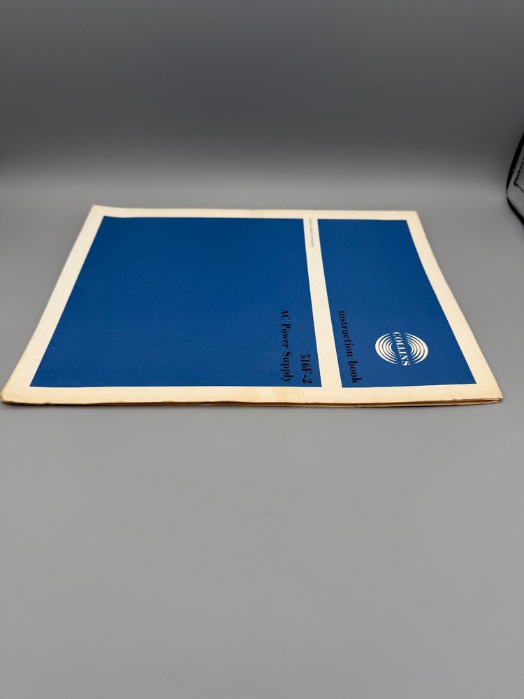 Collins 516F-2 AC Power Supply Instruction Book