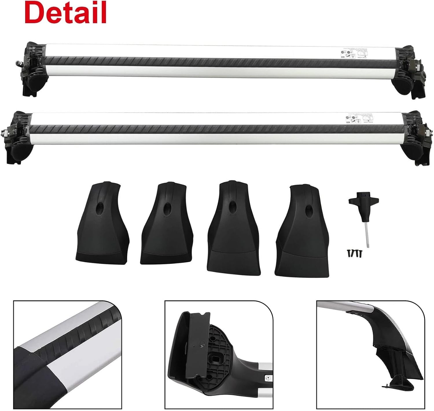 Roof Rack Cross Bars for Toyota Corolla Hatchback 2019-2026 #PW301-02009 Silver