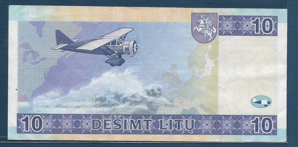 Lithuania 10 Litu, 2001, P 65, XF