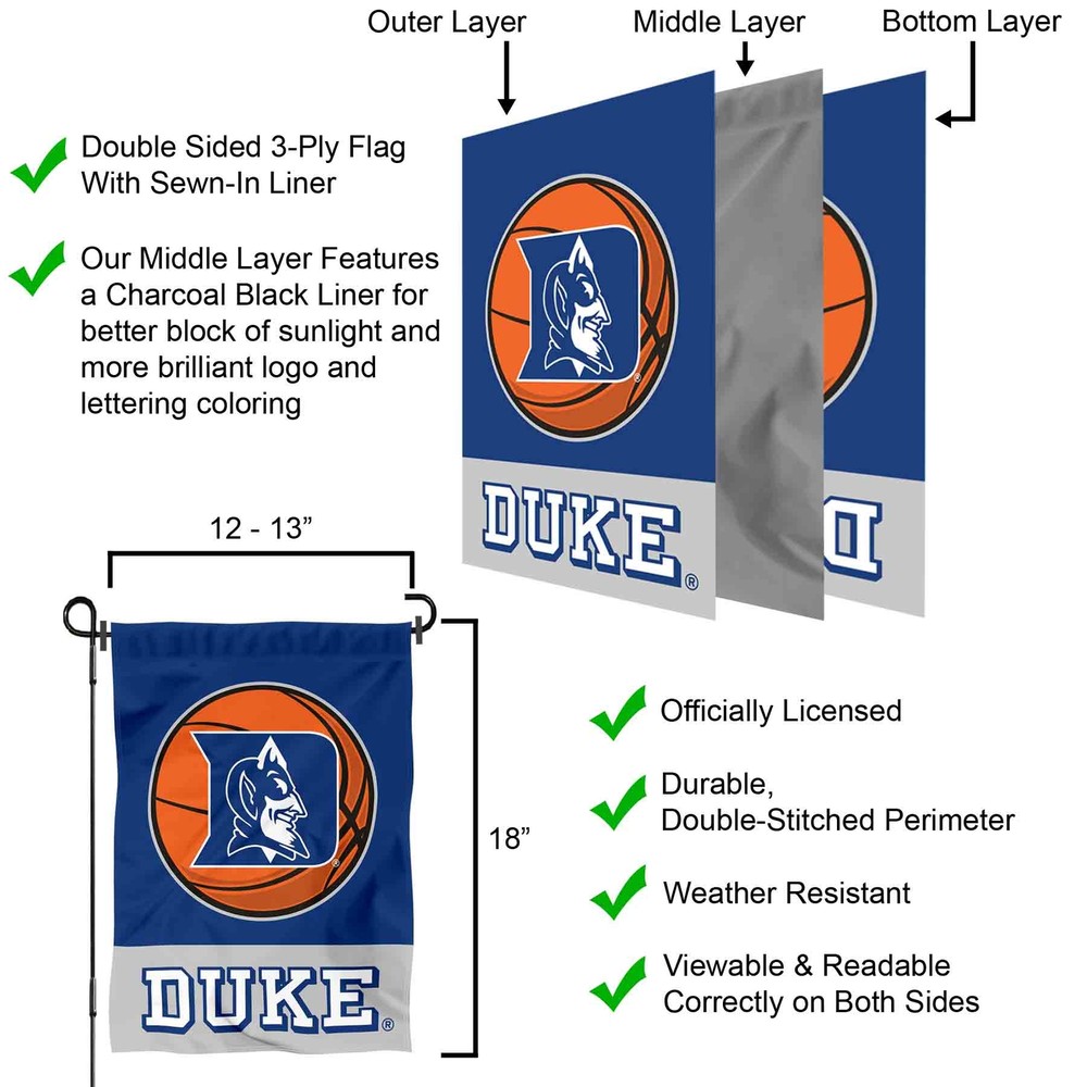 Duke Basketball Garden Flag