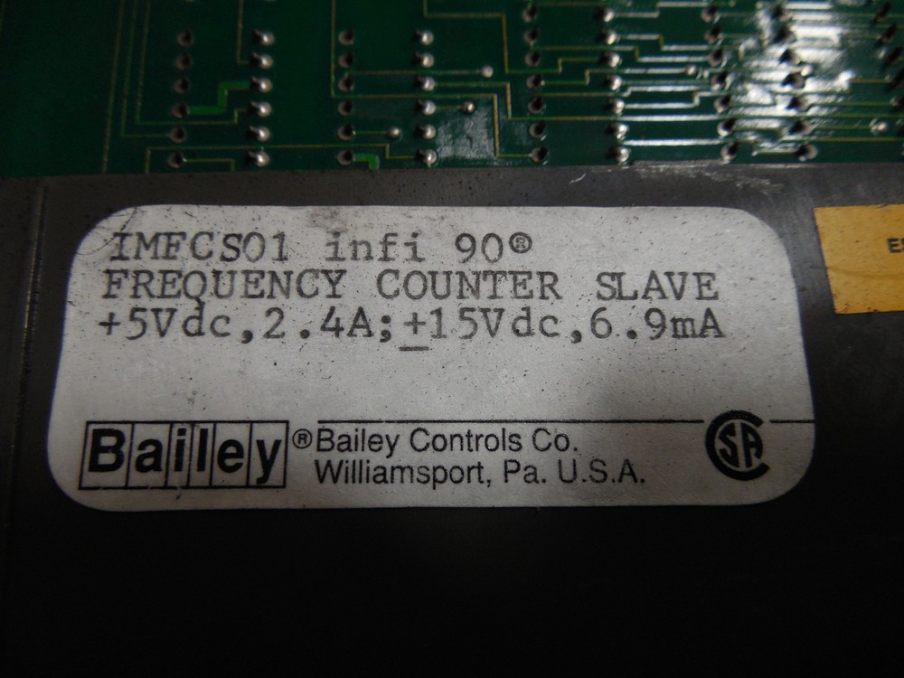 USED Bailey Controls IMFCS01 infi 90 Frequency Counter Slave Module