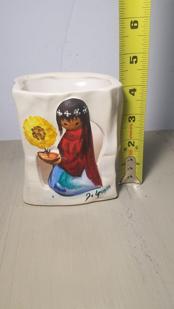 Signed Ted DeGarzia Sandstone Candle Holder