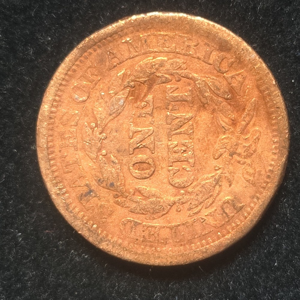 1846 Braided Hair Large Cent Sharp details cleaned Small Date version
