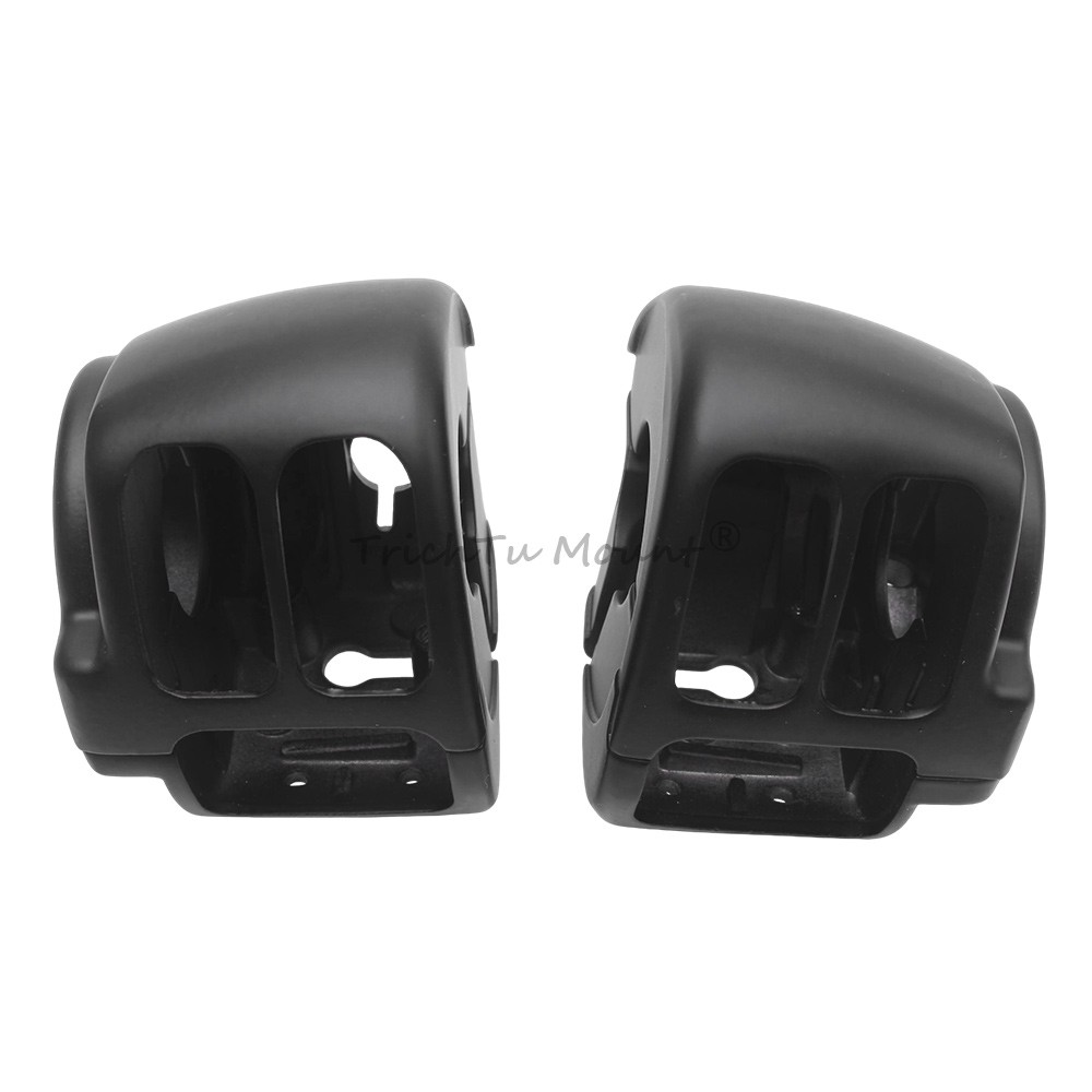 Handlebar Switch Housing Covers Hand Control Button Caps For Harley Dyna Softail