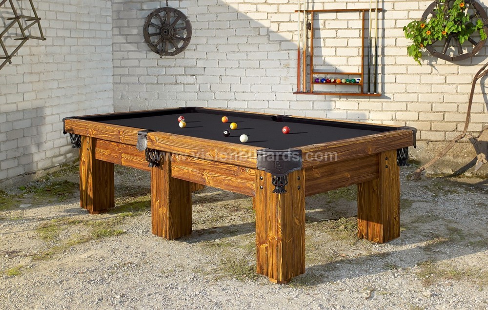 Hand-Crafted RUSTIC LOG Pool Table 'RANCH' for Log Home, Cabin or Ranch