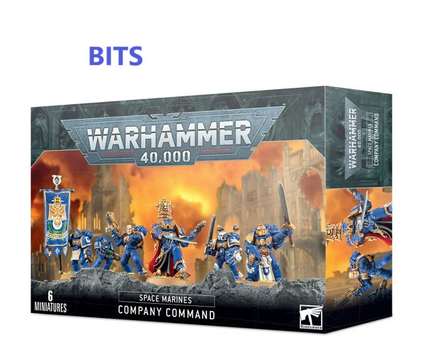 Warhammer 40k Space Marines Company Command OOP Captain Ancient Apothecary BITS