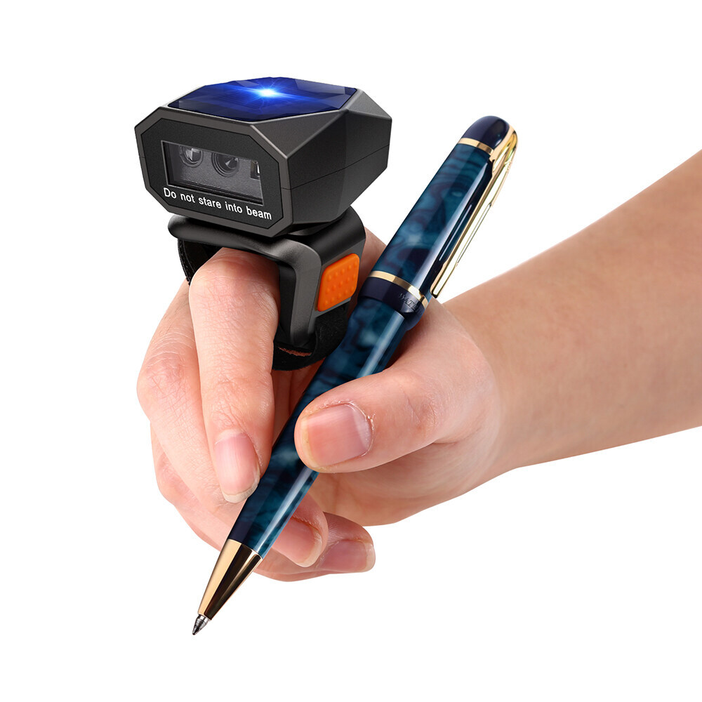 Eyoyo 1D 2D QR Code Finger Ring Scanner Wireless Wearable Barcode Scanner for PC