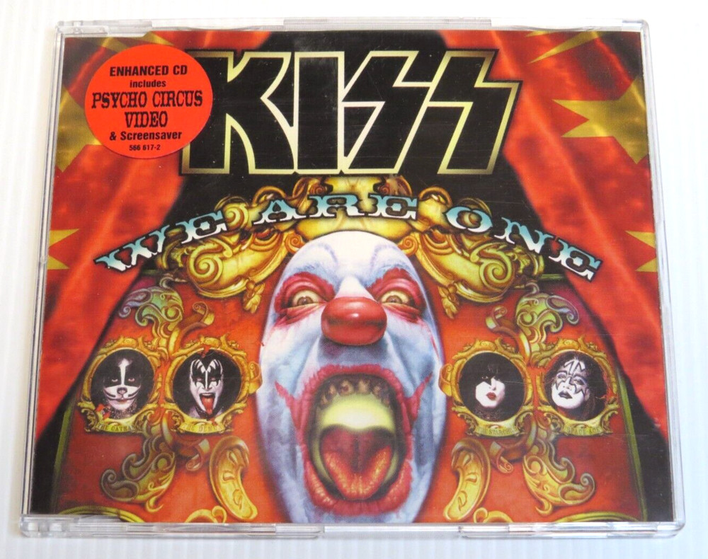 KISS WE ARE ONE ENHANCED CD 3 TRACKS + VIDEO 1998 OFFICIAL MERCURY RELEASE
