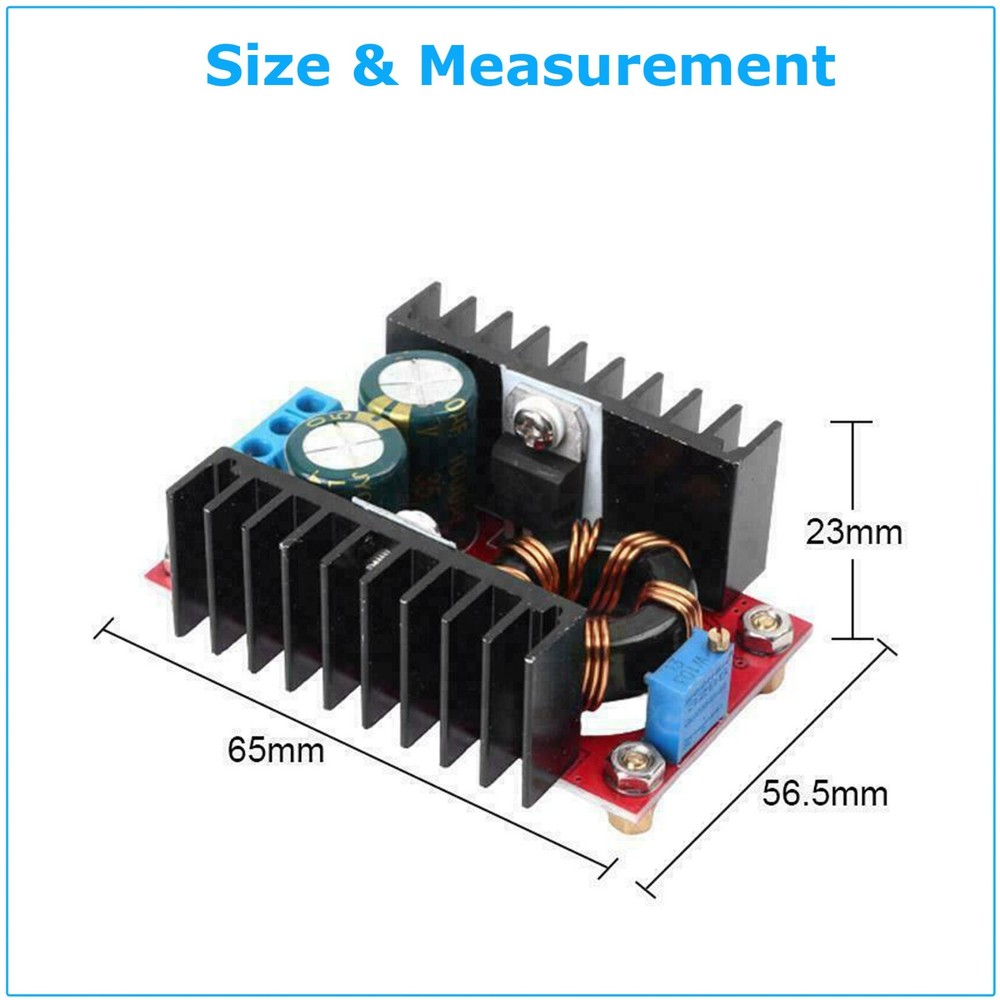 150W DC-DC 10-32V 6A Adjustable Step Up Boost Power Supply Converter Module