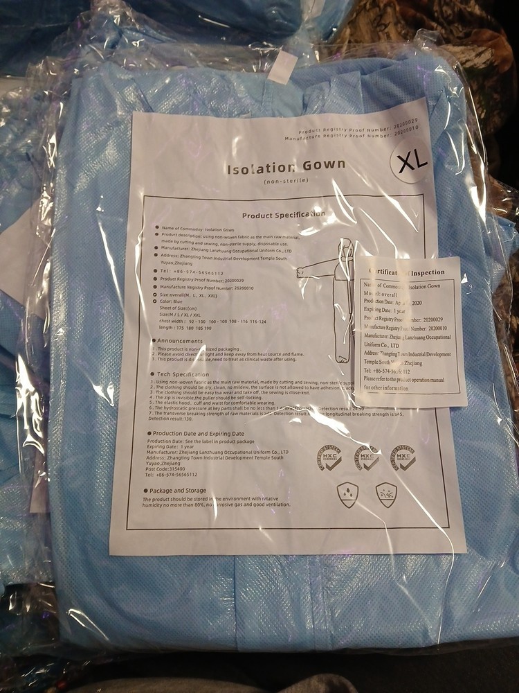 Isolation Gown 28 Packed
