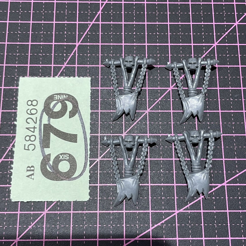 Skaven Standard Banners/Icons Command Warhammer AOS/FB Conversion Spare Bits