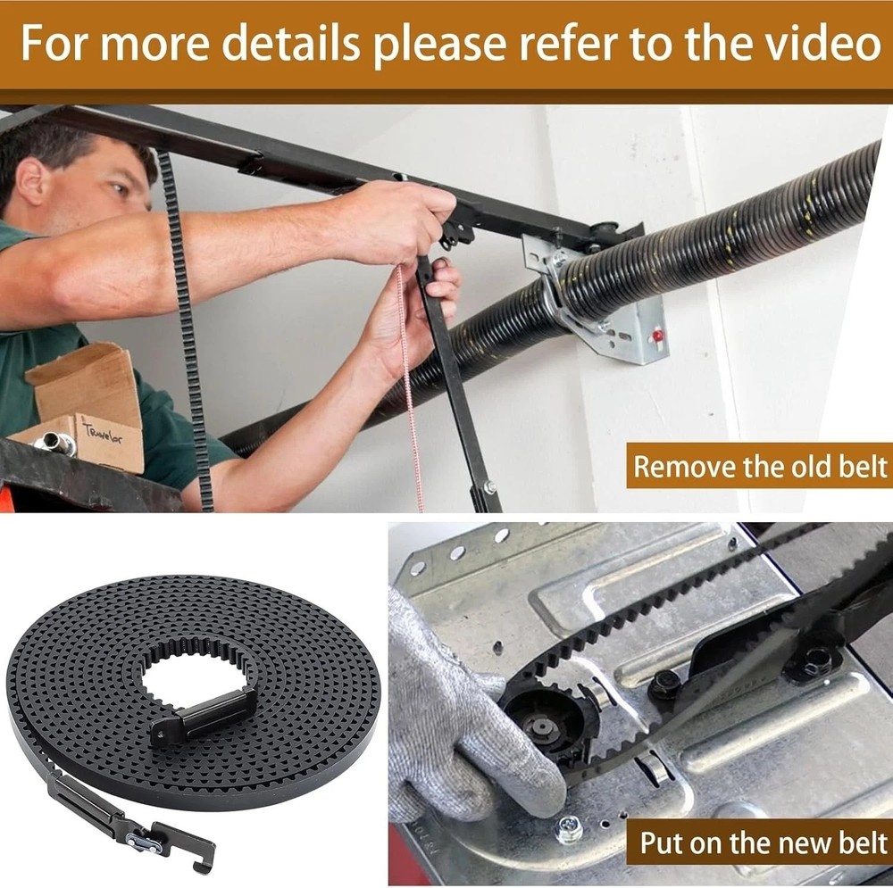 Quiet Drive Belt Replacement for LiftMaster/Chamberlain
