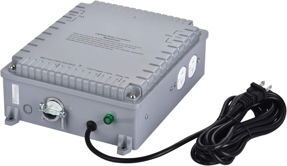 4-Light Controller with Trigger Cord, 4 Lighting Relay Controller, 120/240 Volt,