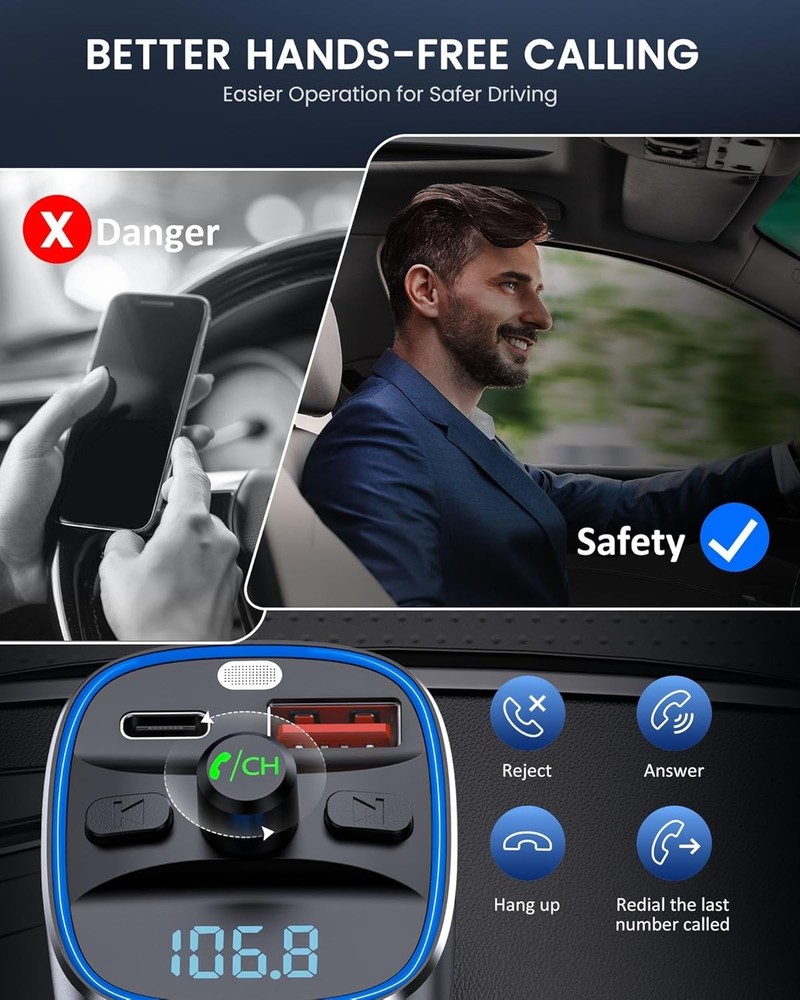 Upgraded Bluetooth 5.4 Technology - CVC Noise Reduction