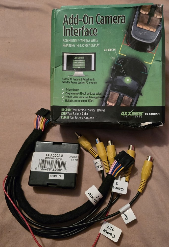Axxess Add-On Camera Interface Multiple Cameras 4 Video Inputs AX ADDCAM