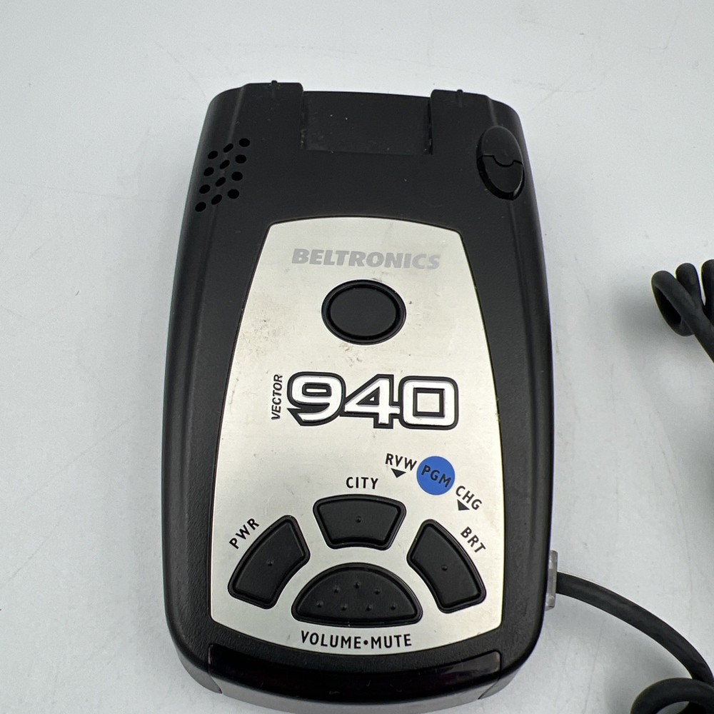 Beltronics Vector 940 Radar Detector with Power Cord